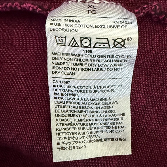 EUC Banana Republic Berry🍓Sorbet Polo Shirt XL Maroon Birdseye Cotton - Picture 4 of 9